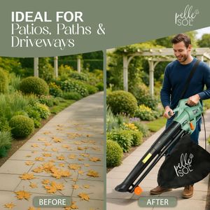 Pelle Sol 3300W Leaf Blower Vacuum – Powerful Garden Tool