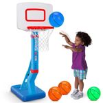 Basketball Hoop Indoor for Toddler Toys 1-3 3-5 Adjustable Portable Basketball Net Set Pool Outdoor Backyard Toy Mini Hoop Basket Ball Game for Kids Age 1 2 3 4 5 6 Year Old Boys Girls Birthday Gift