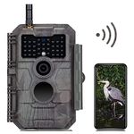 GardePro E6 Wildlife Camera, WiFi, 32MP 1296p H.264 Video, 110° View Angle, Trail Camera with Night Vision Motion Activated, Garden Camera Trap