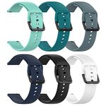 Replacement Watch Bands for Veryfitpro ID205L Smart Watch and ID205G,ID205S,ID205U,SW020,SW023,SW025 Smart Watch Silicone Band for Women Men(6Pack)