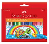 Faber Castell Faber and Castell 12 Count Washable Broadline Jumbo Markers