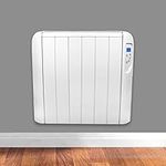 Futura 1500W White Electric Radiator Heaters for Home, Bathroom Safe 24/7 Day Timer Electric Heater Lot 20 & Advanced Thermostat Control Wall Mounted Low Energy Panel Heater with Child Lock