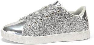 LUCKY STEP Glitter Sneakers Lace up