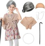 MERIABNY Old Lady Costume for Kids 