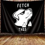 MERCHR Funny Dog Tapestry, Cool Bla