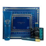 Gianni Versace Versace Eros 3 Pc. Gift Set for Men | Edt 0.3 Oz + Edt 3.4 Oz + S/G 5 Oz for Men By 2.4 Pounds