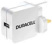 Duracell 2.4 A USB AC Charger for all Smartphone and Tablet - White