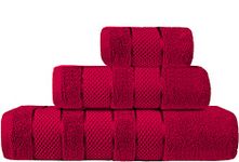 Luxe Home - Bath, Hand and Face Towel Set. Matching Hair Turban Wrap, Bath Sheet 600GSM 100% Pure Turkish Cotton (Viva Magenta, 3 Piece Towel Bundle)