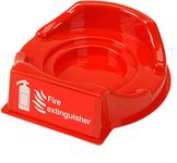 Single Vacuum Formed Fire Extinguisher Stand Red