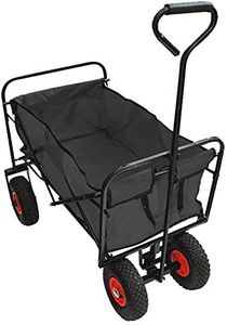 Faltbarer Transportwagen Bollerwagen Handwagen Strandwagen faltbar Luftbereifung TÜV/GS; Reifen REACH-zertifiziert