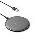 Anker Wireless Charger, PowerWave Pad for iPhone and Samsung, Qi-Certified 10W Max for iPhone 13/13 Pro/12/11/SE 2020/AirPods/Galaxy S20 (No AC Adapter, Not Compatible with MagSafe Magnetic Charging)