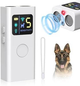 Anti Barking Device for Dogs, Multi-Functional Dog Bark Deterrent Devices Up to 30 Ft Effective Control Range, 3 Modes & LED Light Ultrasonic Dog Trainer, Safe for Human & Dogs