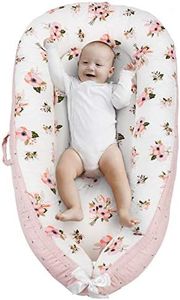 Parkside Wind Baby Lounger Cover Portable Newborn Lounger Seat Cover, Reversible Infant Nest, Durable and Machine Washable, Adjustable Lounger for Babies(Pink Flower)