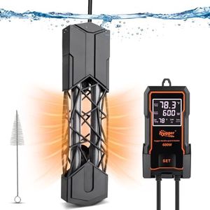 hygger Submersible Aquarium Heater 1200W Fish Tank Heater with Temperature Control & Auto Off Protection for 160-300 Gallons Saltwater and Freshwater