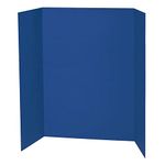 Spotlight 1 Ply Trifold Display Board, 48" Width x 36" Height, Blue