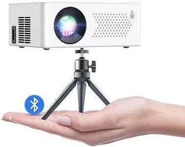 Hiwoly Mini Bluetooth Projector with 9500 Brightness 【with Projector Stand/Tripod】 1080P Supported Portable Home Theater Movie Projector, Compatible with TV Stick,HDMI,USB,VGA,AV