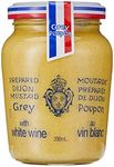 Grey Poupon French Dijon Mustard, with White Wine, Authentic French Flavour, Versatile Condiment, 200ml