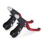 1 Pair Bicycle Brake Lever, V-Brake Handlebar Aluminium Alloy Bike Brake Handle Universal 2.2cm for Most Bicycle, Road Bike, Mountain Bike (Red)