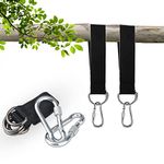 Demarsen Tree Swing Hanging Strap(Set Of 2) Swing Straps Hanging Kit with Two Sturdy Zinc Alloy Carabiners Hammock tree Straps For Swings and Hammocks