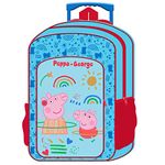 PeppaPig Children's Character Luggage Deluxe Wheeled Trolley Backpack Suitcase Cabin Bag School