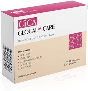 Glocal Care Cica Recovery Support Supplement | Science-Backed Formula with Bromelain, Gotu Kola & Hyaluronate for Skin & Scar Care | 30 servings