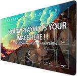 Custom Playmat for TCG Card Playing Game Personalize Your Gaming Experience Different Playzones Design Options Non-Slip Surface for MTG Yu-Gi-Oh Pokemon Lorcana Card Game