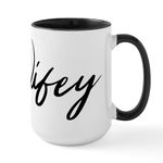 CafePress Wifey 15 oz (444 ml) Ceramic Coffee Mug