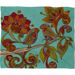 DENY Designs Valentina Ramos Hello Birds Fleece Throw Blanket, 60-Inch by 50-Inch