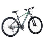 FitTrip Snyper GT 29T | Shimano MT200 Hydraulic Disk Brakes Cycle | Zoom Alloy Lockout Suspension | Shimano 21spd Altus Gearset | Superior 6061 Al Alloy Frame | Unisex (Oceanic Green)