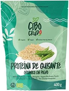 Proteina de Guisante en Polvo Ecologica - 400g. Proteina Vegana de Origen Vegetal. Pura sin Aditivos.