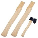 OLYCRAFT 2pcs Wooden Axe Handle 38x4.5x2.5cm Wood Replacement Handle for Camp Axe Natural Wood Hatchet Handle Hatchet Replacement Handle for Most of Axe