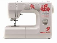 USHA Janome Fully Automatic Allure Deluxe Sewing Machine, 13 Built-in Stitches, 21 Stitch Functions, Auto Needle Threader, Auto Feed Drop, Triple Strength Stitch, Button Hole Stitch, LED Sewing Light