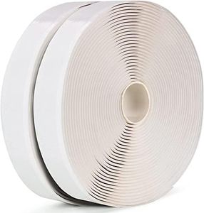 LLPT Butyl Tape White 1 Inch x 33Ft 2 Pack Tight Seal for Leak Proof EPDM RV Repair Window Glass Boat Sealing Roof Pipe Patching(WST232)