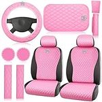 Tallew Pink Car Accessories Set Car