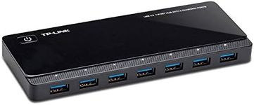 TP-Link Powered USB Hub 3.0 with 7 USB 3.0 Data Ports and 2 Smart Charging USB Ports. Compatible with Windows, Mac, Chrome & Linux OS, with Power On/Off Button, 12V/4A Power Adapter(UH720)