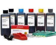Octopus Complete set including chip resetter for PGI-570 CLI-571 cartridges with 6 x 250 ml ink for Pixma MG 7700, TS 8000, and TS 9000 printer, ink set 1500 ml refill ink, unlimited resets (non OEM)