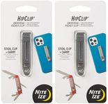 Nite Ize Nite Ize HipClip Lightweight Stainless Steel Universal Adhesive Clip (2-Pack)