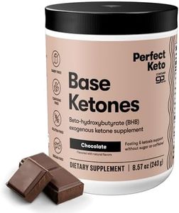 Exogenous Ketones Powder, BHB Beta-Hydroxybutyrate Salts Supplement, Best Fuel for Energy Boost, Mental Performance, Mix in Shakes, Milk, Smoothie Drinks for Ketosis – Chocolate, 8.57 oz (243 grs)
