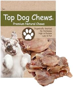 Top Dog Chews – Pig Ears for Dogs, 10 Pack, American Made, Single Ingredient, Thick, Large Dog Treat for Small, Medium or Large Dog Breeds, Bulk Dog Chews