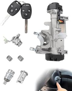RADVIK Ignition Switch Door Lock Cylinder with 2 Key Compatible with Honda Accord 2006-2007 OE# 675663429958