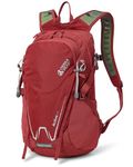 Terra Peak hiking Rucksack 20l Active 20 travel backpack for women & men, red, small, lightweight and multifunctional with laptop compartment, also for camping, cycling, fishing and traveling