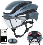 Lumos Ultra E-Bike Smart Helmet | NTA 8776 Certified | Front & Rear LED Lights | Retractable Face Shield | App Controlled | EBike, Scooter, Cycling, Bicycle | Adults, Men Women