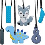 Chew Necklaces for Sensory Kids, 6 