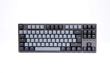 DURGOD Taurus K320 TKL Mechanical Gaming Keyboard - 88 Keys - Double Shot PBT - USB Type C - ISO UK (Space Grey, Cherry Mx Red)