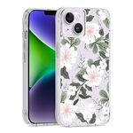 Rifle Paper Co. iPhone 14 Case [Works with Wireless Charger] [10FT Drop Protection] Cute iPhone Case 6.1" with Floral Pattern, Anti-Scratch Tech, Shockproof Material, Slim Fit - Willow