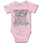 Cousins Make The Best Friends Unisex Baby Bodysuit Onesie Soft Creeper Clothes Pink