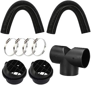 Set di tubi di scarico per riscaldatori diesel da 75 mm, tubo a T per riscaldatore diesel, tubo da 75 mm per accessori per riscaldatori diesel, tubo di riscaldamento per parcheggio, riscaldatore
