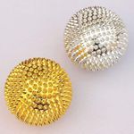 Acupressure Magnetic Ball Needle Ball Massager Point Balls For pain relief men and women (Silver and Golden) - (Set of 2)