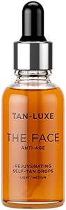 Tan-Luxe THE FACE Self Tan Drops, Light/Medium (30 ml) Add Anti-Aging Tanning Drops to Skin Care for Custom Face Tan, Cruelty Free & Vegan