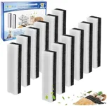 MyfatBOSS Pet Water Fountain Filter, Cat Dog Water Fountain Replacement Filters Compatible with WF020 Fully Transparency Water Fountain - 12 Pack